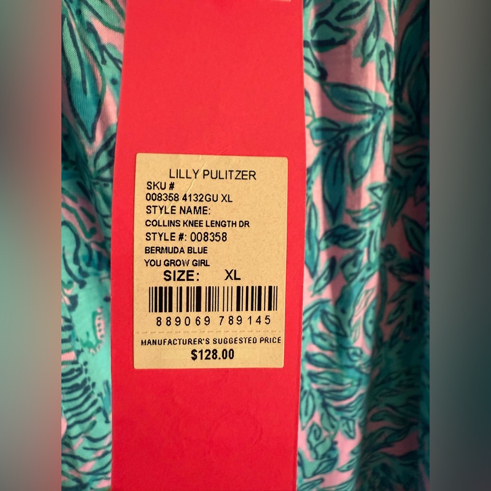 NWT Lilly Pulitzer Collins Tank Dress XL - Picture 3 of 3